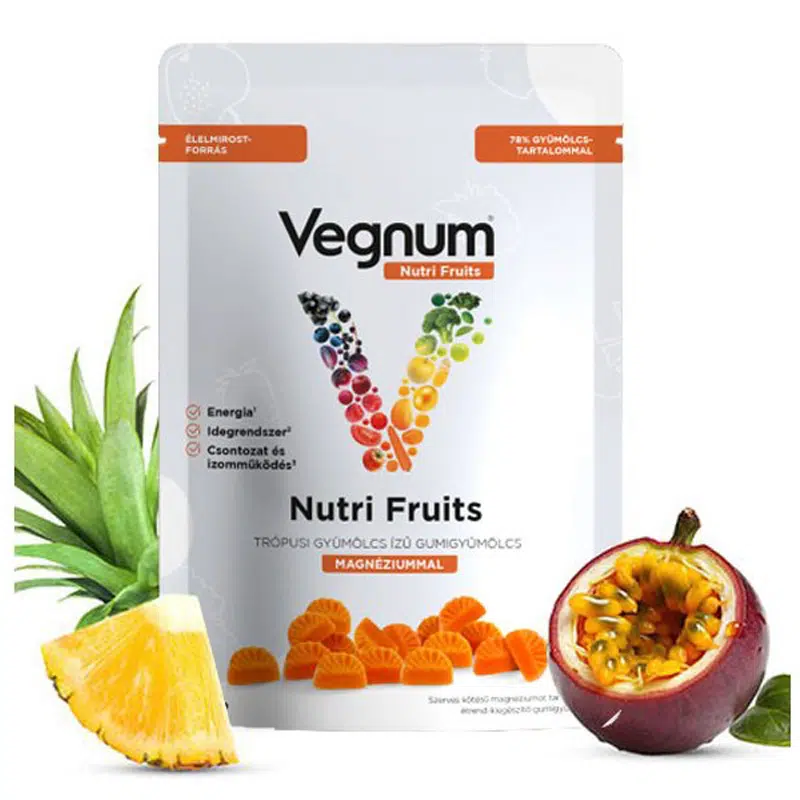 Vegnum Nutri Fruits Magnéziummal (trópusi gyümölcs ízű) 30db