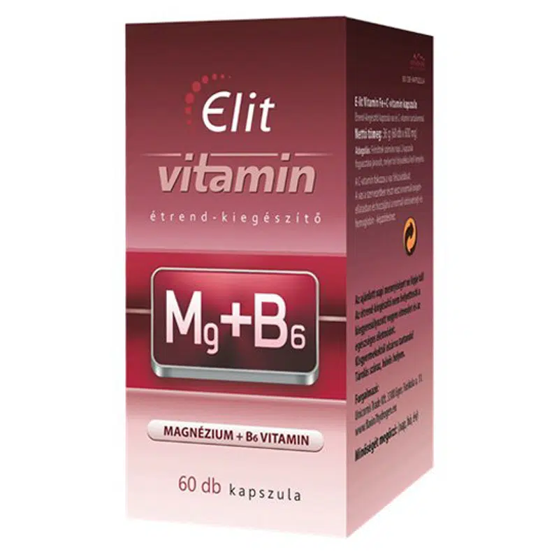 Vita Crystal E-lit Vitamin - Magnézium + B6 kapszula (60db)