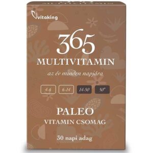 VitaKing 365 Multivitamin Paleo (BARNA) vitamin csomag 30db