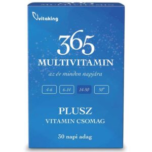 VitaKing 365 Multivitamin Plusz (KÉK) vitamin csomag 30db