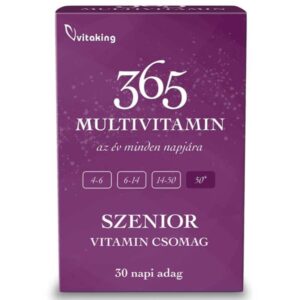 VitaKing 365 Multivitamin Szenior (LILA) vitamin csomag 30db