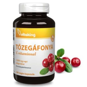 Vitaking Tőzegáfonya C-vitaminnal 180db NAGY KISZERELÉS