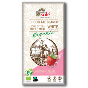 Chocolates Solé Bio EPRES-JOGHURTOS fehércsokoládé 100g