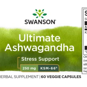 Swanson Ultimate Ashwagandha KSM-66 kivonat kapszula - 60db - Image 2