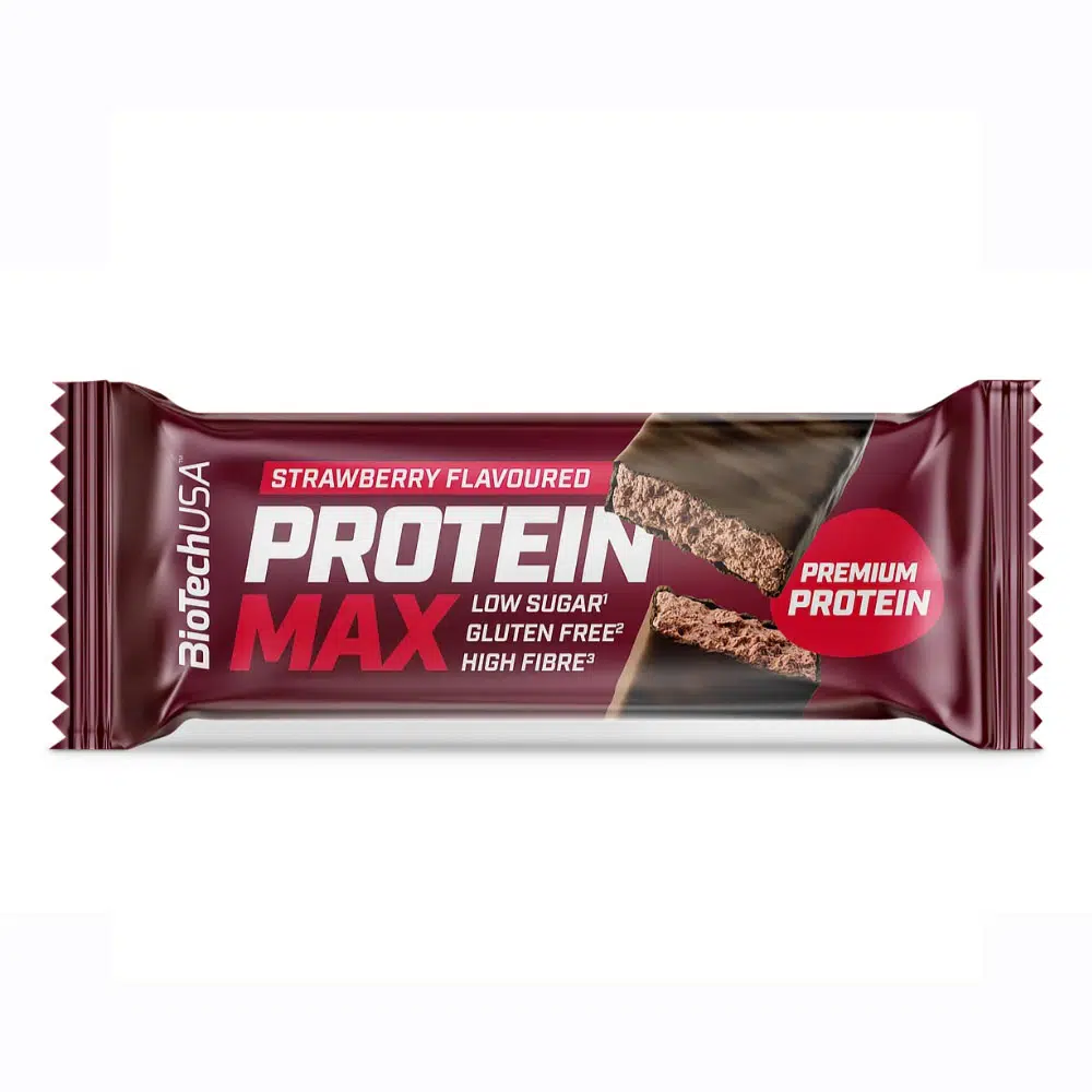 Biotech USA Protein Max protein szelet eper - 45g