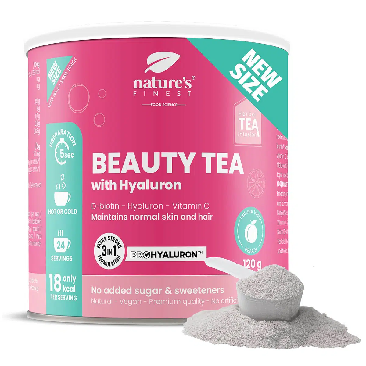 Nature's Finest Beauty Tea Hialuronsavval - 120g