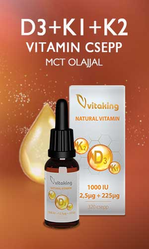 Vitaking D3-K2-K1 vitamin csepp MCT olajjal