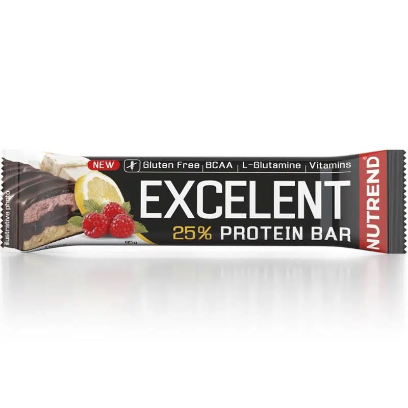 Nutrend Excelent 25% citrom krém-málna ízű fehérje szelet - 85g