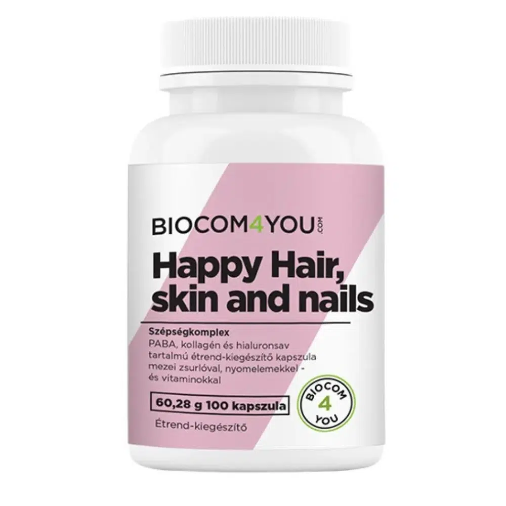 Biocom4You Happy Hair, Skin and Nails kapszula 100db