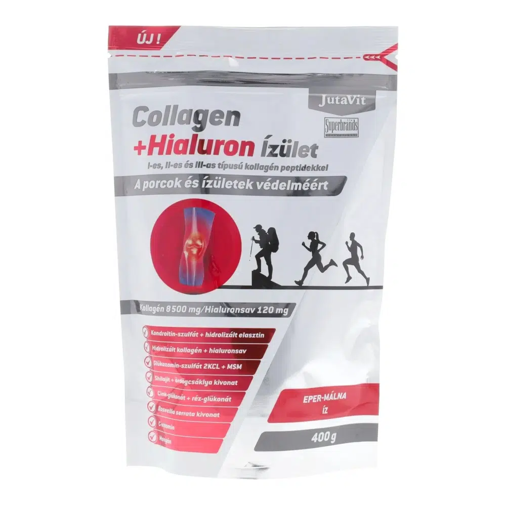 JutaVit Collagen+Hialuron ÍZÜLET Eper-Málna 400g