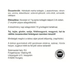 Vitaking Kollagén Eper ízű italpor dobozos - 330g - Image 3