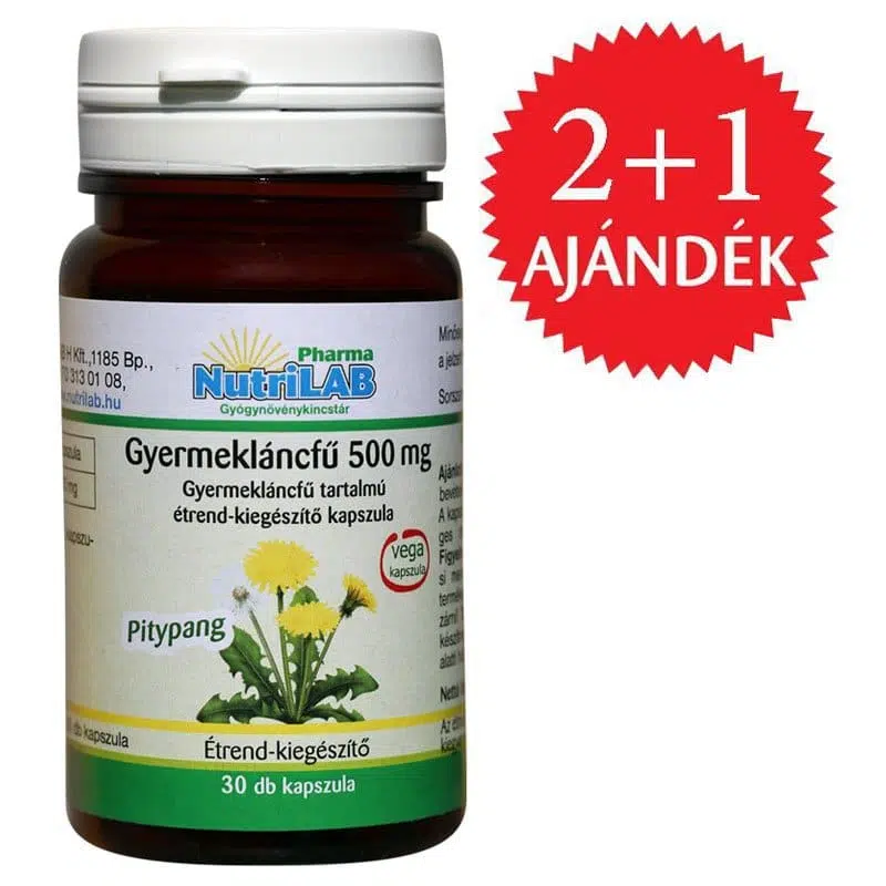 Nutrilab Gyermekláncfű kapszula 2+1 AKCIÓ - 3x30db