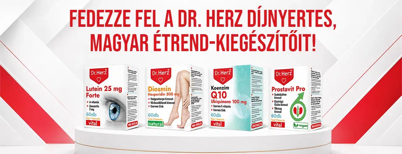 Fedezze fel a Dr. Herz magyar, díjnyertes étrend-kiegészítőit!