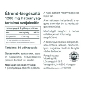 Vitaking Szója Lecitin lágyzselatin kapszula - 80db - Image 3