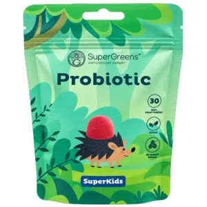 SuperGreens SuperKids Probiotikus formázott gyümölcspüré falatkák gyerekeknek - 30db