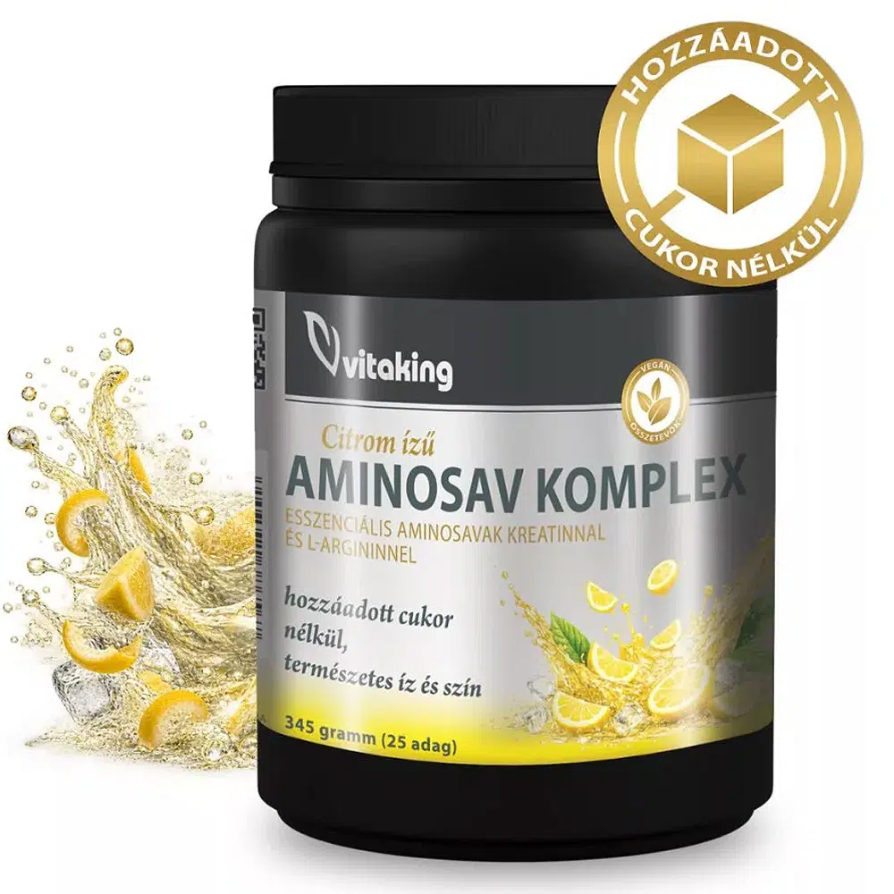 Vitaking Aminosav Komplex citrom ízű italpor - 345g