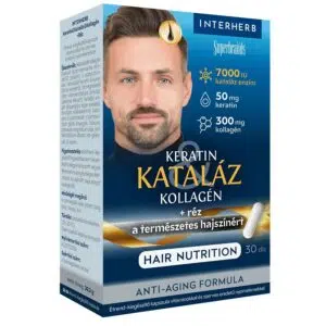 Interherb Keratin & Kataláz & Kollagén Hair Nutrition kapszula - 30db