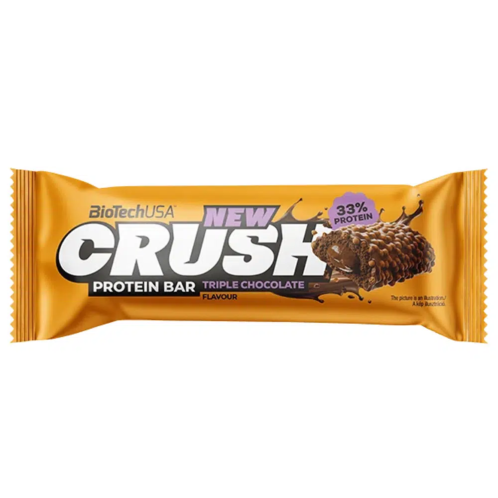 BioTech USA Crush Protein Bar tripla csokoládé - 45g