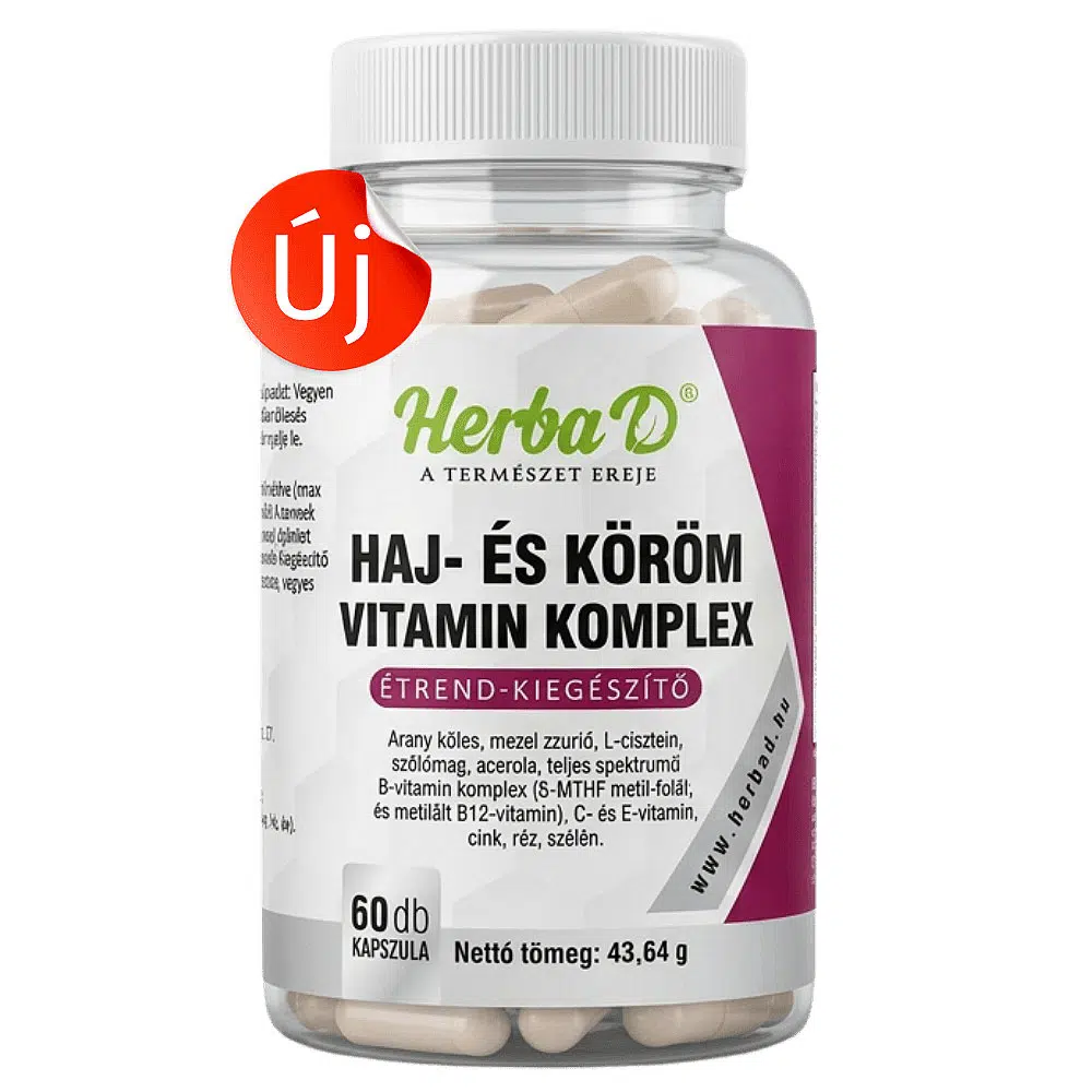 Herba-D Haj- és körömvitamin komplex kapszula - 60db