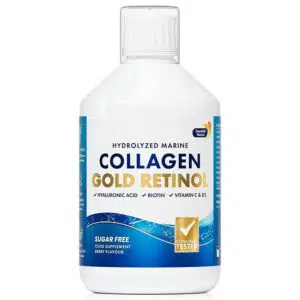 Swedish Nutra Collagen Gold Retinol Prémium (Sugar Free) halkollagén ital 500ml